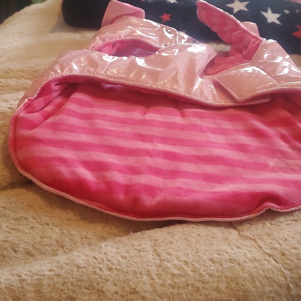 ●SOLD● Frou-Frou 💝 Valentine Heart Pink dog coat - Picture 14 of 16